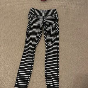 Striped Athleta leggings